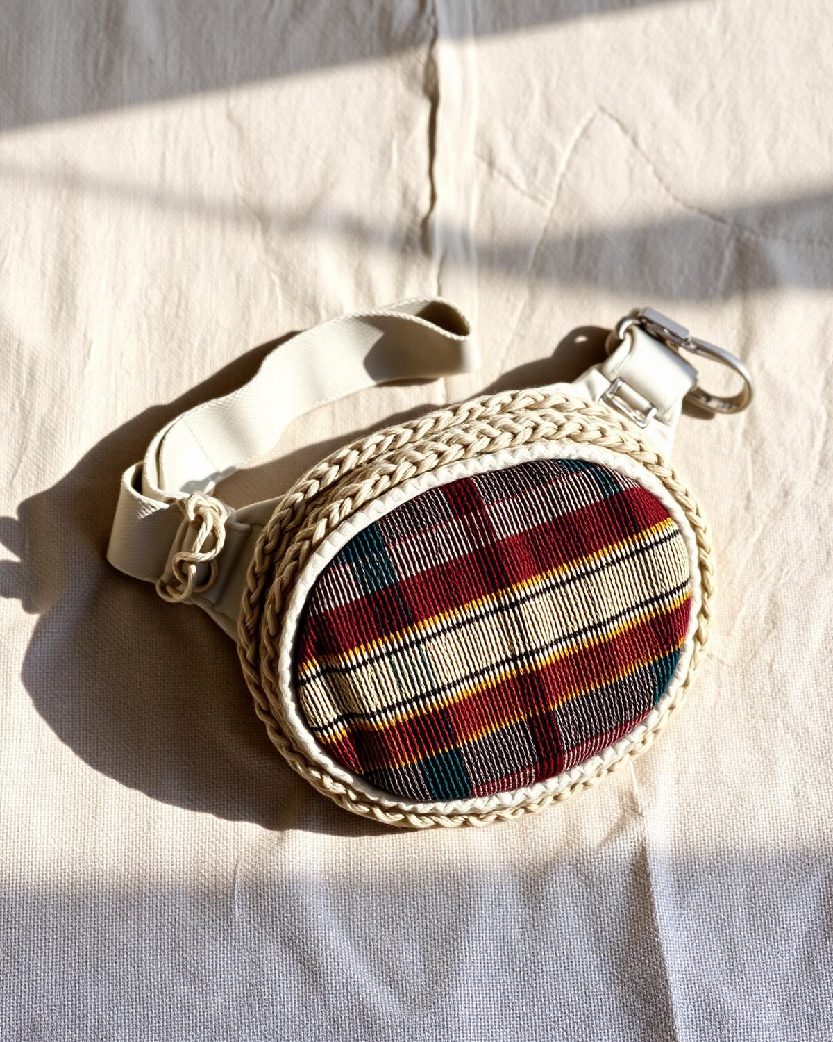 Woven Round Belt Pouch