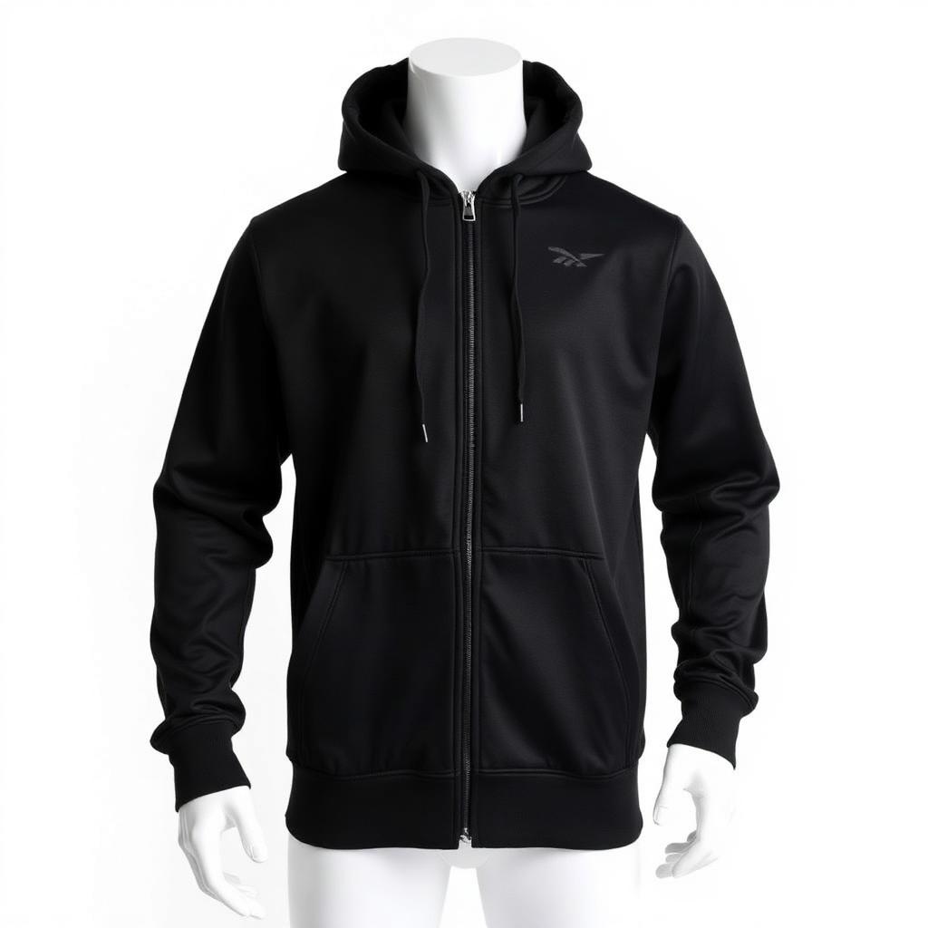 REEBOK Zip Hoodie — 85/15 Poly-Spandex Interlock